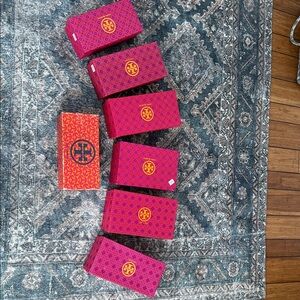 Set of 7 Tory Burch Shoe Boxes